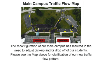 Main Campus Traffic Flow Map